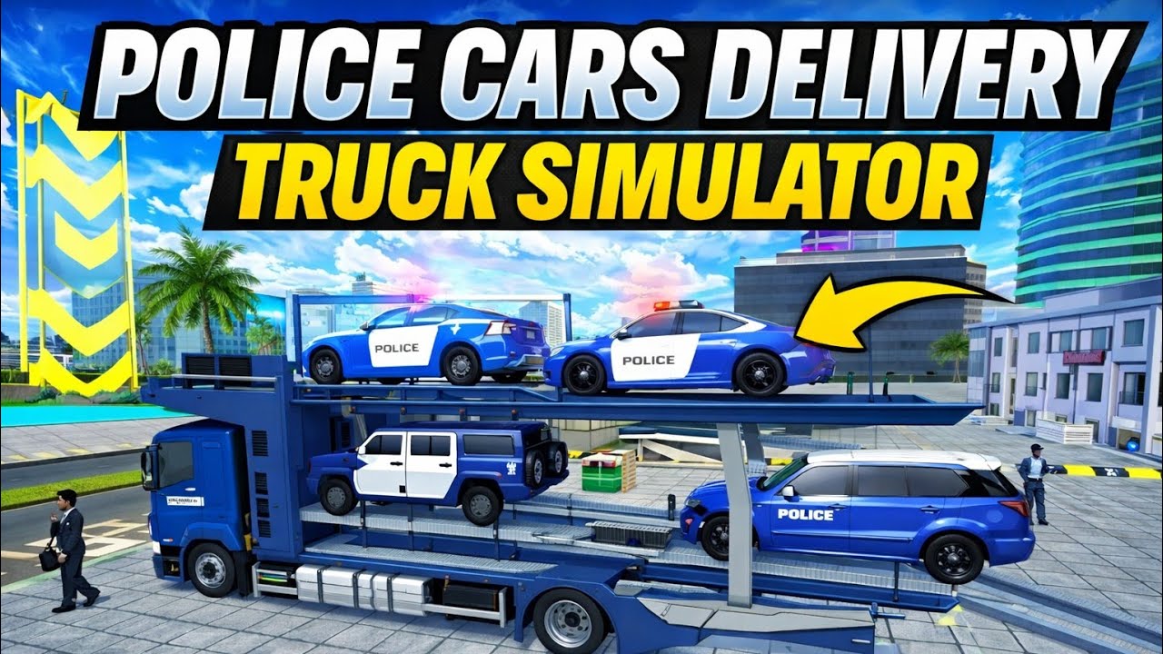 Car Transport Truck 🚛 | Police Cars Delivery Gameplay | Car Carrier Truck Simulator