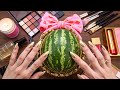 ASMR Makeup on Watermelon🍉 (No Talking)