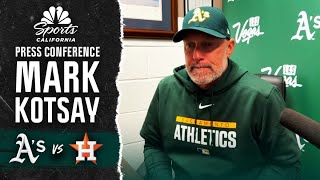 Athletics' Mark Kotsay shares takeaways from Kade Morris' MLB debut vs. Astros | NBC Sports CA