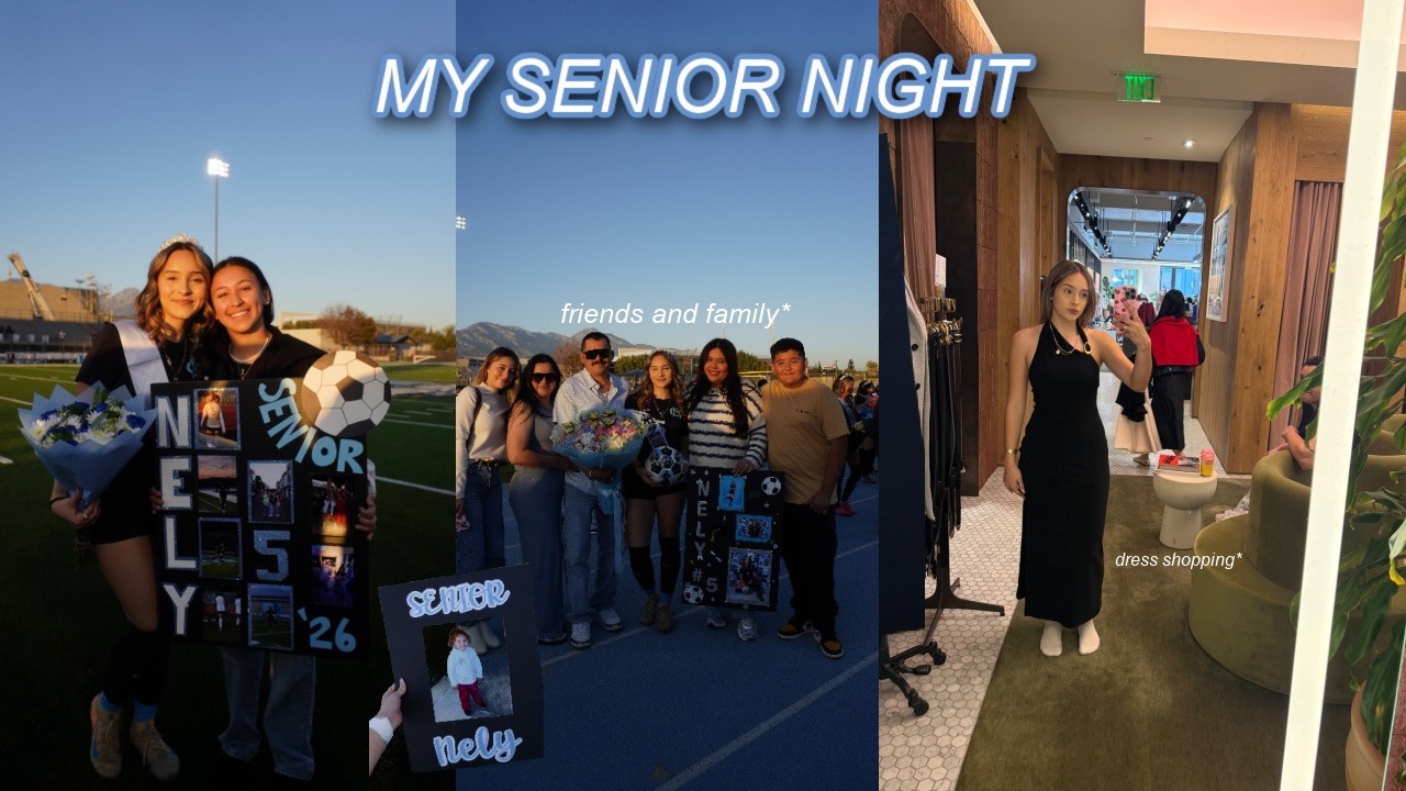 celebrating my senior night (my last game ever) + dress shopping !