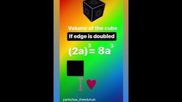 What happens to the Volume of a Cube , if each edge(side) is doubled #shorts #trending #short #maths