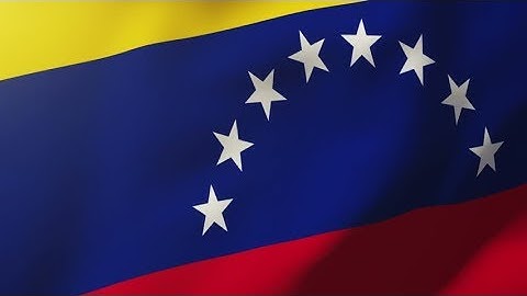4K Venezuela flag waving in the wind. Looping sun rises style. Animation loop Stock video