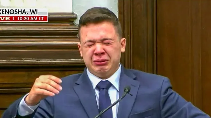 Kyle Rittenhouse appears to cry uncontrollably while testifying at trial
