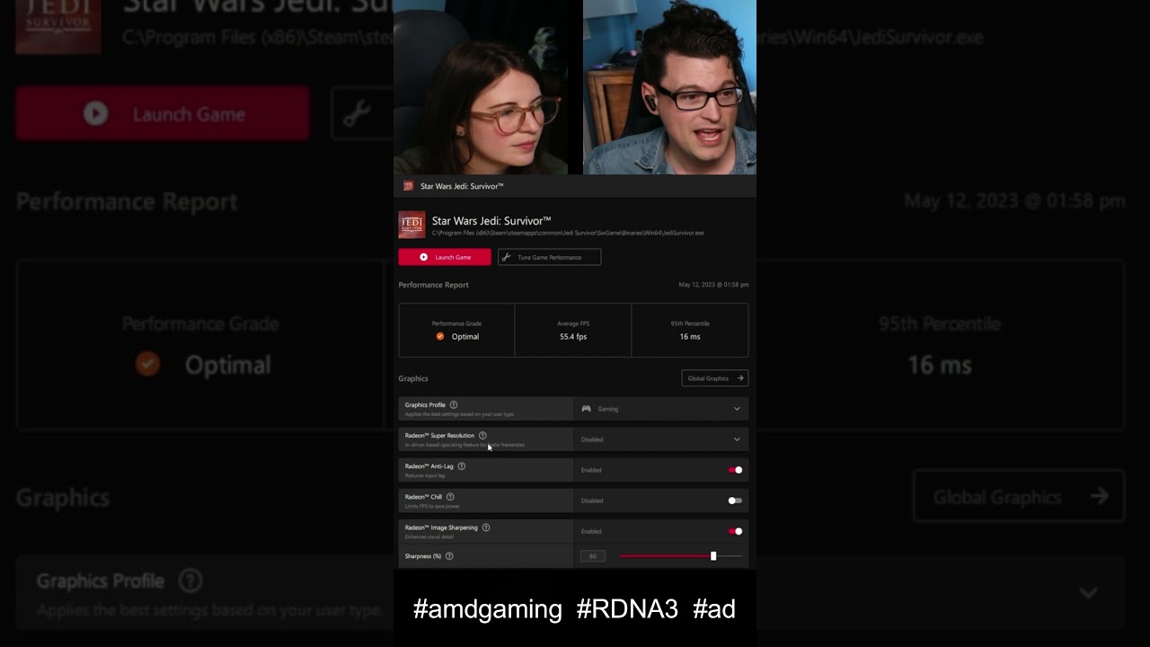 Thanks AMD! Radeon 7900 XTX Settings for Jedi Survivor w/Adrenaline software! 
