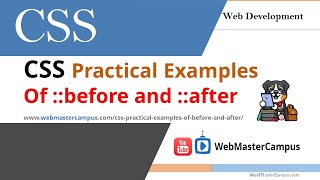 CSS Before and After Pseudo selectors