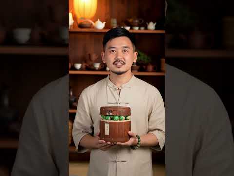 Автентичний чай Пуер Чень в мандарині 500 г, чай Сіньхуей Сяоцинкан 2014 р., видео 1