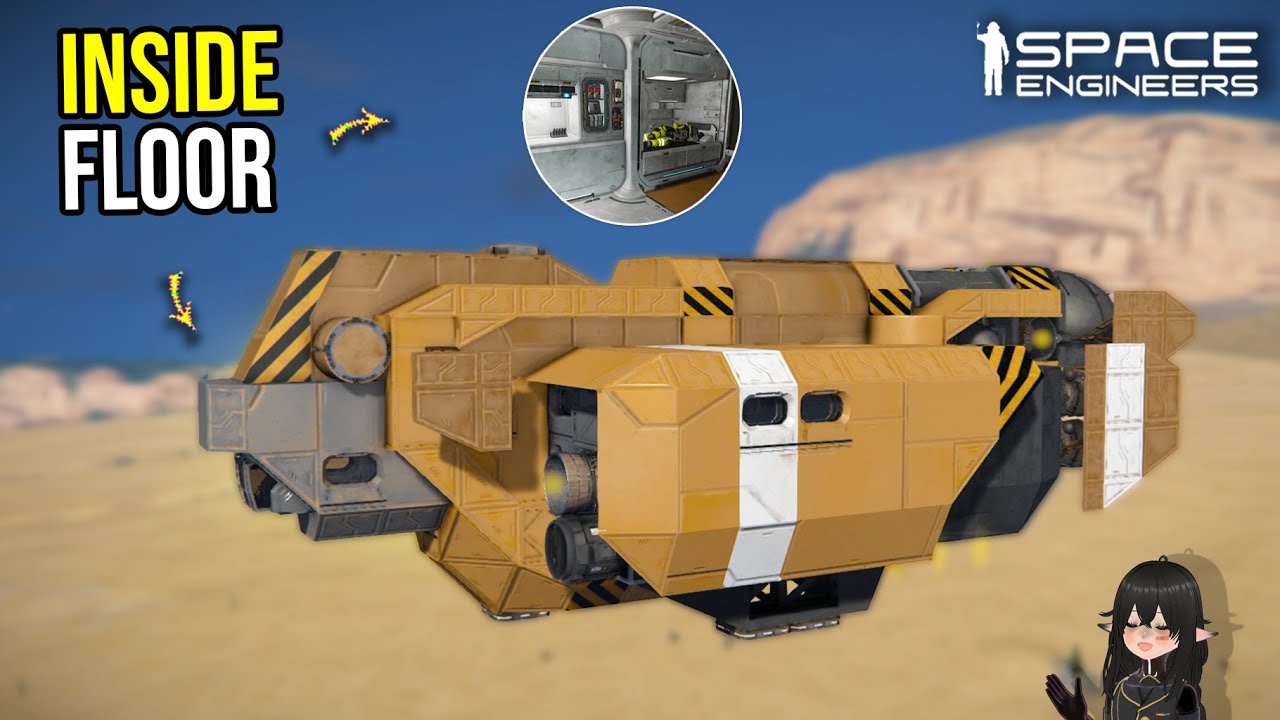 This Building Trick Turns Ship Floor Into a Living Room, Space Engineers