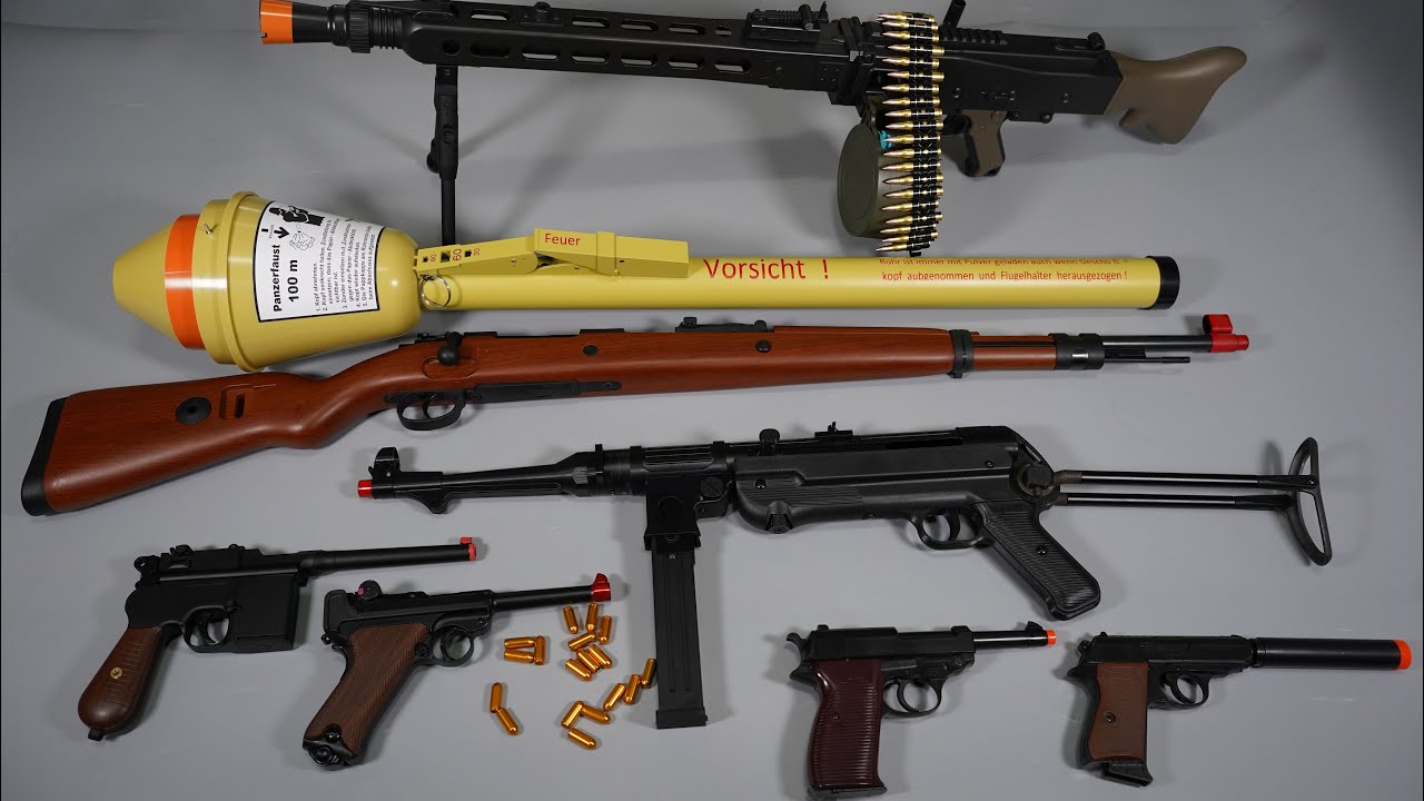 Ww2 Shell Eject Rifle Toy WW2 Shell ejecting Toy Gun - MP40 MG42 Luger P08 Nerf Gun and Airsoft ...
