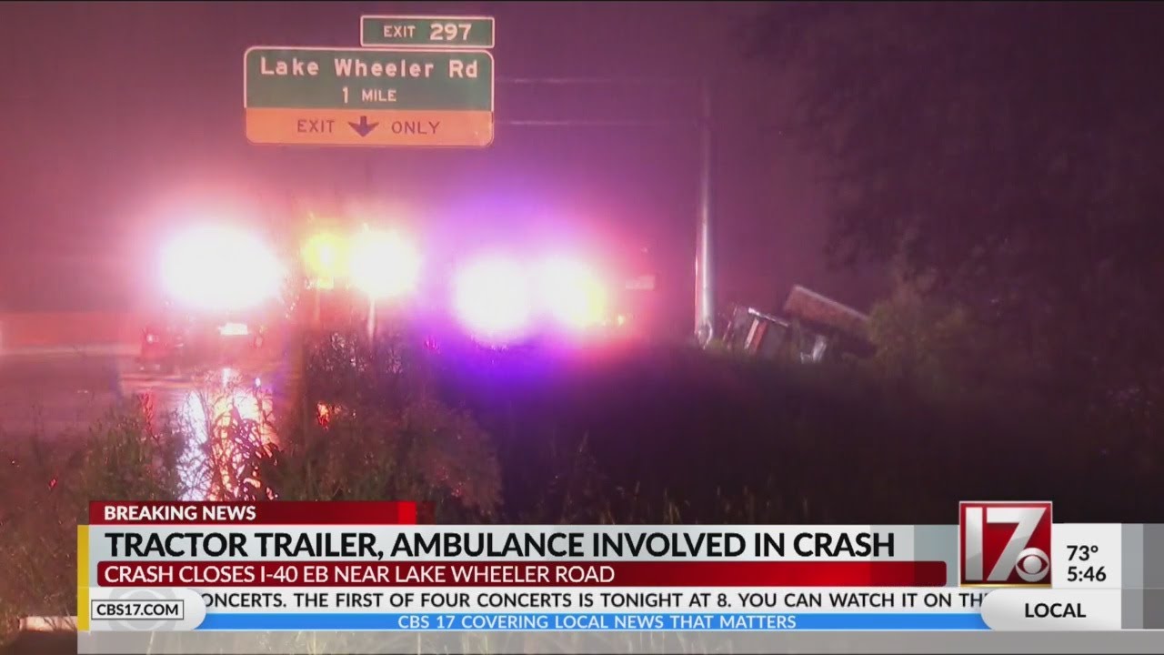 4-vehicle chain-reaction crash shuts down part of I-40 EB in Raleigh ...