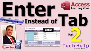 Famous How to Use the Enter Key Instead of the Tab Key to Move to the Next Record in MS Access, Part 2 Wealth