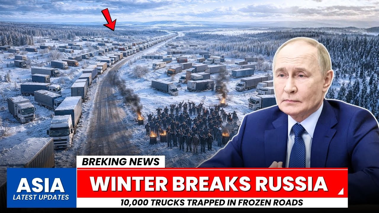 Total Winter CHAOS in Russia–10,000 Trucks Stuck as Transportation Crisis Hits Major Cities
