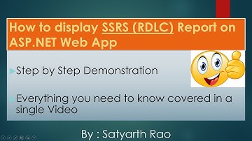SSRS - Displaying an RDLC Report on ASP.NET Web App (SQL Server Reporting Services)