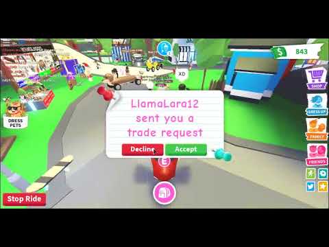 Neon Fly Ride Liama trading my llama and neon fly ride dragon in adopt me - YouTube