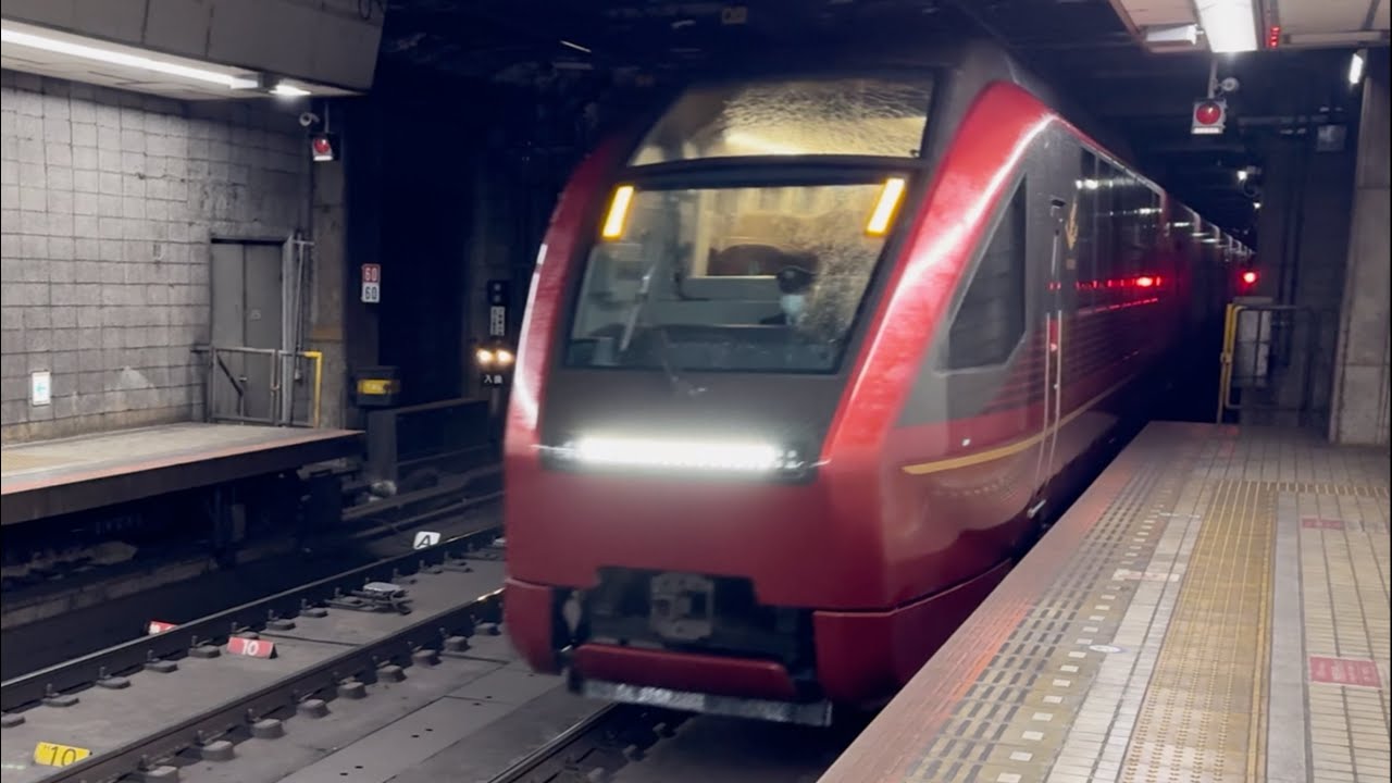 【所定8両運用に6両編成が】近鉄80000系HV02編成 020レ送り込み回送 大阪上本町通過