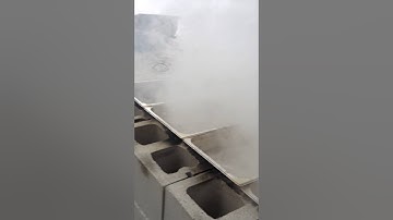 Homemade cinder block evaporator