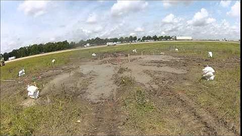 Blast Induced Liquefaction on soil with no deep foundation at Turrell, AR.