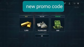 New promo code-Get 1000 Gold - 10,000,000 Dollars - 500 Upgrades #modernwarships #promocode