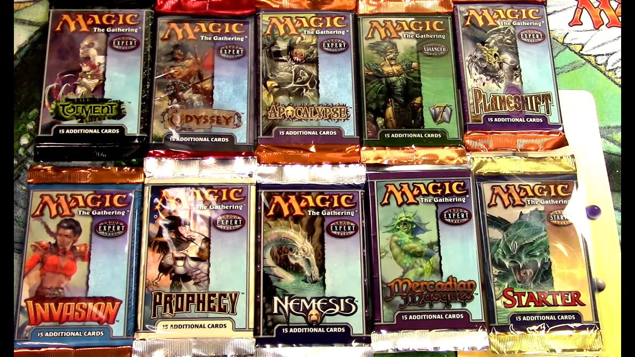 Opening Every MTG Pack EVER! (Almost) Part 10: Torment - Starter 1999