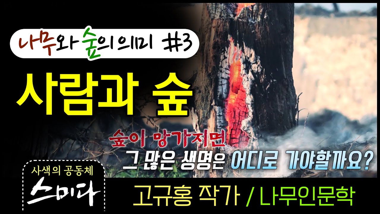 고규홍 작가#3 사람과 숲 (국립수목원&천리포수목원) 사색의 공동체 스미다