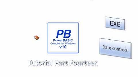 PowerBasic Windows Compiler tutorial Part 14 - Date controls