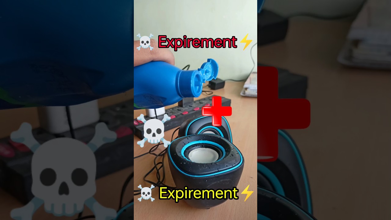 ☠️Water Vs Speaker ⚡Expirement // Danger😱 