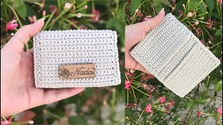 كروشيه محفظة شيك وسهلة جدا للمبتدئين / How to crochet purse step by step