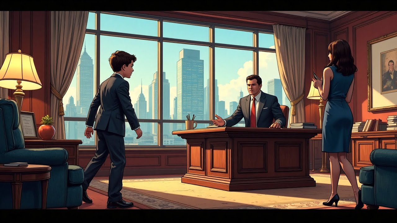 [AI Ficción] Después de cinco años lejos, mi hijo irrumpió en la oficina del CEO:“¡Mamá, encontré...