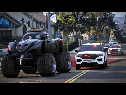 We're The Cops For This Pursuit Getaway Challenge in GTA RP