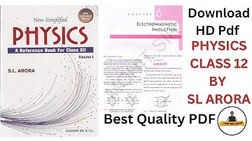 Physics by S.L. Arora Class 12th With PDF Download Chapter 6 Electromagnetic Induction