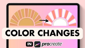 How to CHANGE COLORS in Procreate Tutorial for Beginners