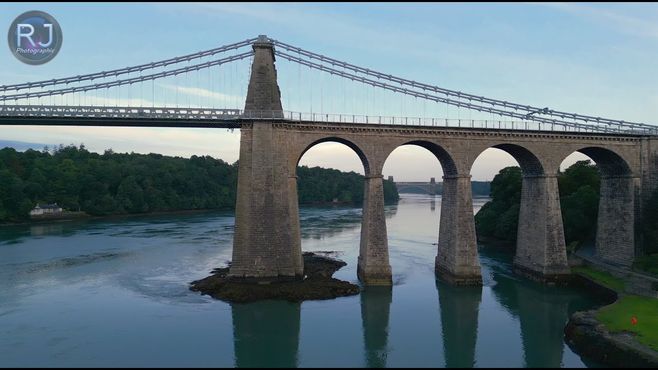 Stunning Drone Views of Menai Suspension Bridge | by Richard Jenkins Photographic | North Wales