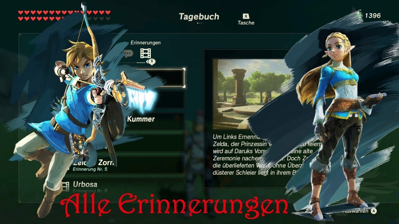Zelda Breath Of The Wild Alle Erinnerungen
