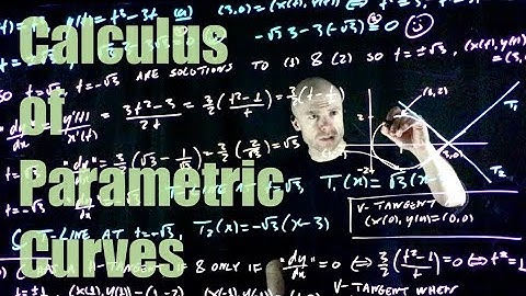 Calculus of Parametric curves