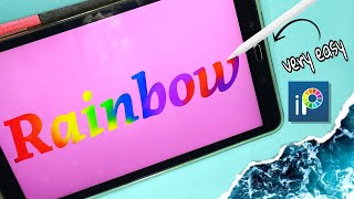 How To Make Rainbow Text in IbisPaint X - step by step Tutorial