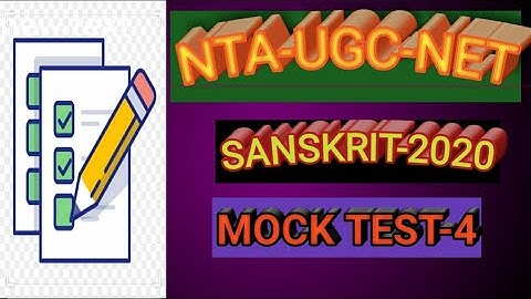 NTA-UGC-NET Sanskrit mock test-4