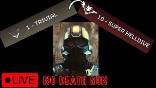 beating every difficulty of helldivers but if both of us die once we have to restart at level 1 pt 1