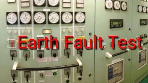 Marine Earth Fault Test using Earth Lamps