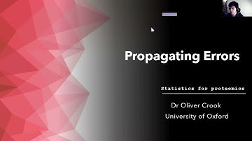 Propagating errors | Statistics for proteomics