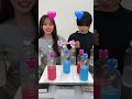 最後どこに置くかが難しすぎたw 兄妹でペットボトルの色が変わるビンゴ対決してみたら予測できない展開にww #shorts #仮面高校生