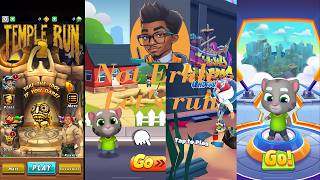 🏃‍♂️ 3 Running Games Split Screen Challenge! | Tom Gold Run vs Tom Hero Dash vs Subway Surfers 🎮