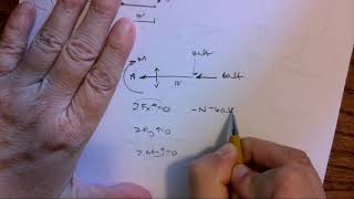 STATICS REVIEW: Internal Forces Example