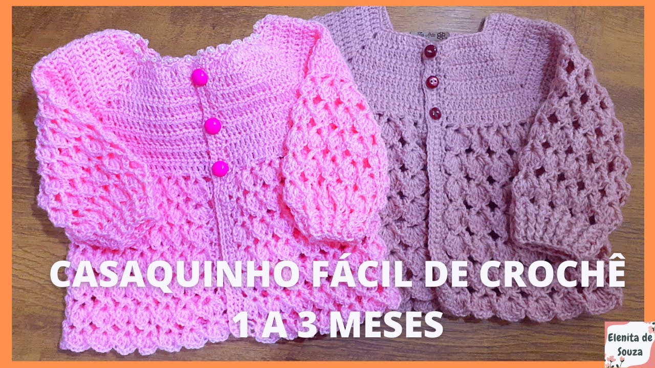 CASAQUINHO FÁCIL DE [CROCHE PARA BEBÊ ] - ZOE