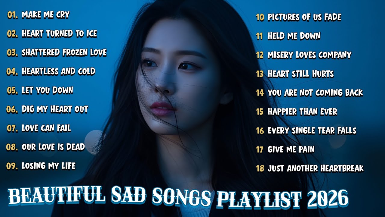 Beautiful sad love songs playlist 2026 🎶 Songs that will make you cry ...