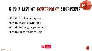 Ctrl A to Z list of PowerPoint Shortcuts #powerpoint #shortcuts