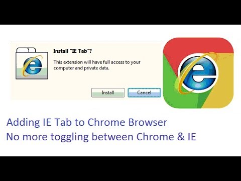 Adding IE Tab for chrome