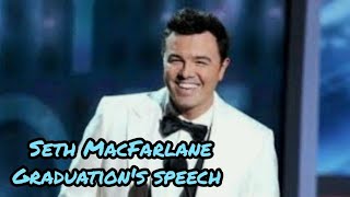 Seth MacFarlane and his graduation speech 2006. The comedian was born. #speech