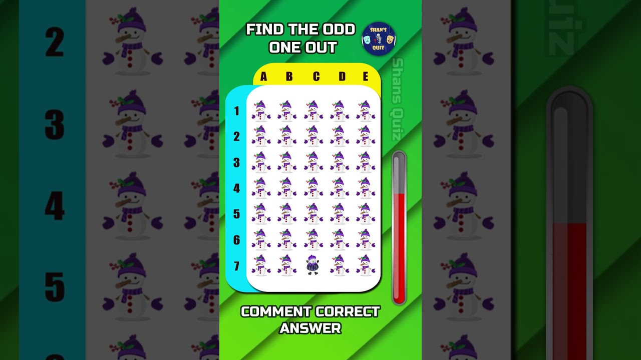 Find the Odd One Out | Christmas Edition 🎄 | Shorts 460 