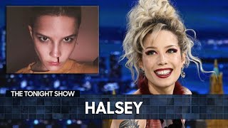 Halsey Thinks Millie Bobby Brown Would Be Perfect to Play Her in a Biopic | The Tonight Show