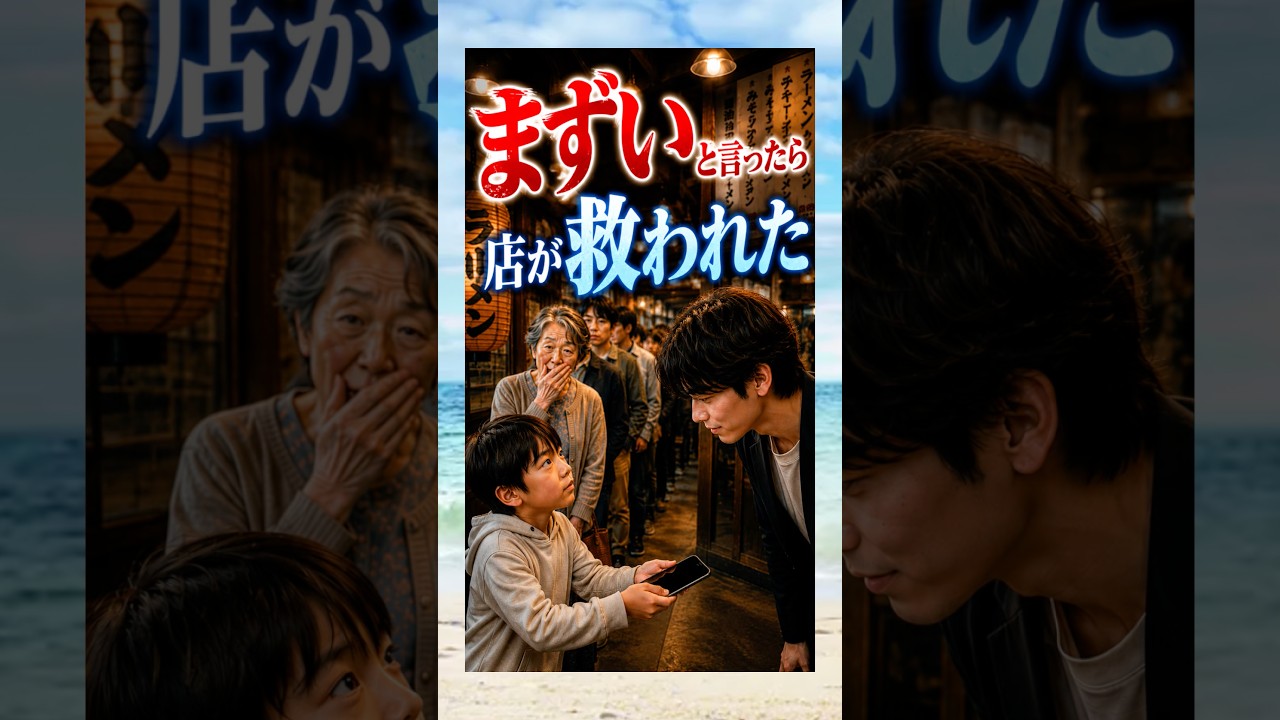 正直な一言が店を救った #shorts #感動