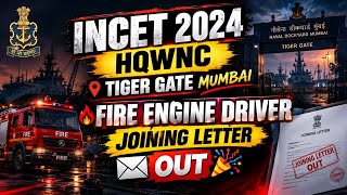 INCET 2024 HQWNC (Tiger Gate) Mumbai FED joining letters ✉️ Out 🎉#viral #trending #motivation
